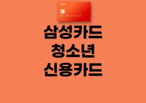삼성카드청소년가족신용카드