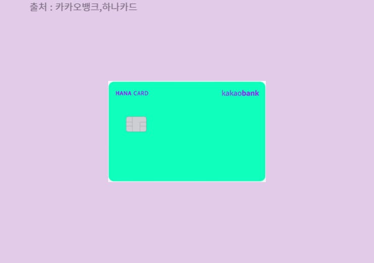 카카오뱅크 하나카드