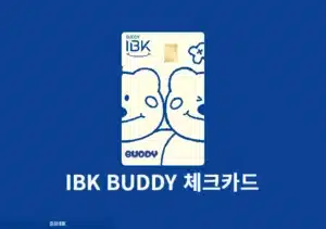 IBK BUDDY 체크카드 혜택 정리 외국인 전용 6대 생활 할인 카드