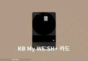 KB 마이 위시 플러스 카드 국내 가맹점 할인 제공