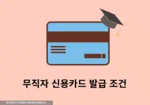 무직자 신용카드 발급 가능한곳과 방법 총정리 (대학생 20대 포함)