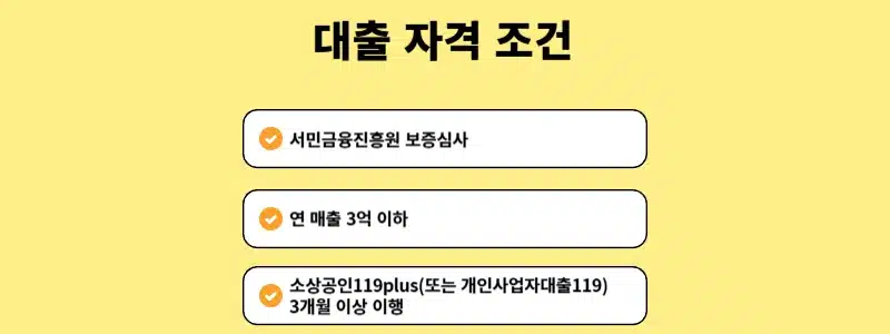 신한은행 개인사업자 햇살론119 대출조건, 신청 방법 총정리