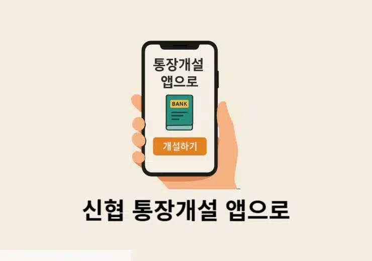 신협 통장개설 앱으로 간단하게 계좌 만들기