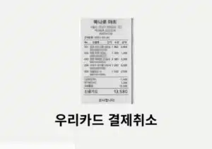 우리카드 결제취소 방법 총정리 (환불, 한도 복원 시점까지)