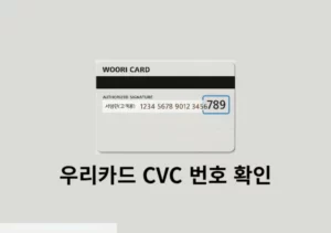 우리카드 실물카드 없을 때 CVC 확인 방법은 바로 알아보세요