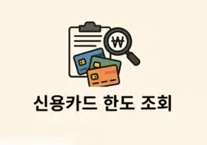 전체 신용카드 한도 한눈에 확인하는 방법, 통합조회 서비스