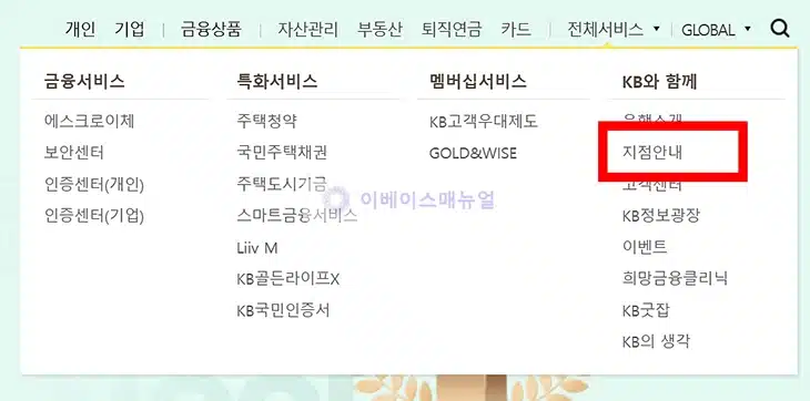 국민은행 점심시간 집중상담 지점 확인 방법, 대출 및 통장 카드 상담 가능