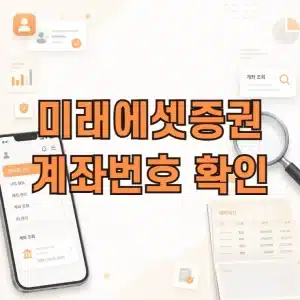 미래에셋증권 계좌번호 확인 방법, M-STOCK 앱과 어카운트인포 조회