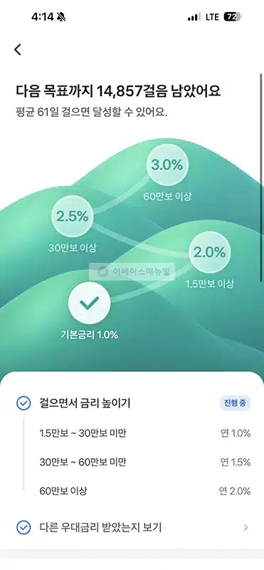 하나 만보기 적금 개설 및 가입 방법과 금리, 한도 정리