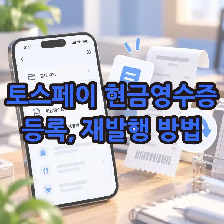 토스페이 현금영수증 등록 방법, 재발행까지 한 번에 정리