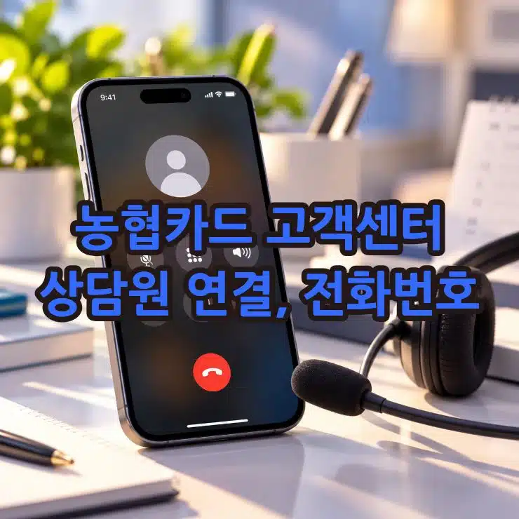 농협카드 고객센터 상담원 연결 방법, 전화번호와 상담시간 정리