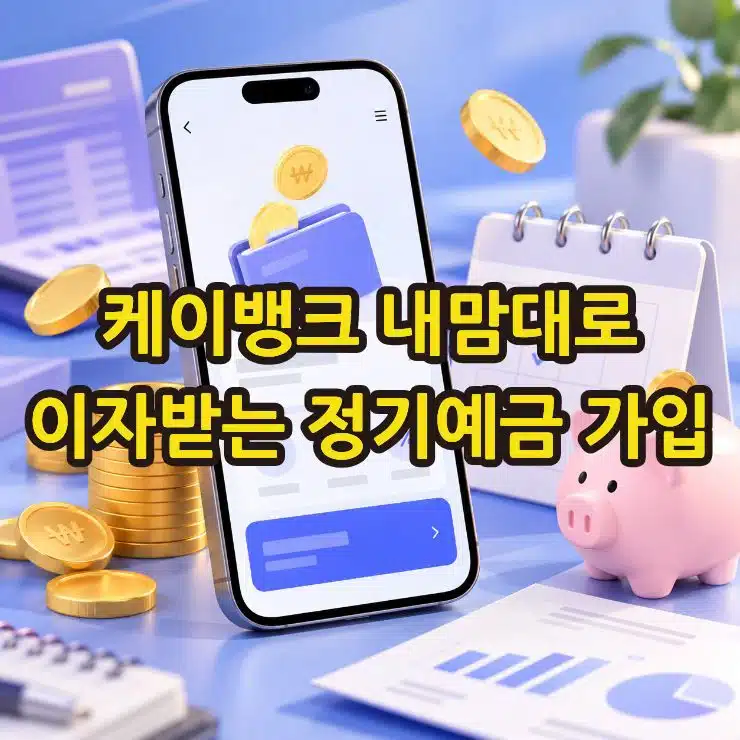 케이뱅크 내맘대로 이자받는 정기예금 가입 방법